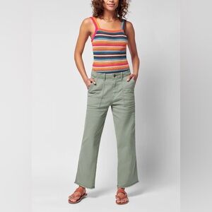 Faherty Sage Green Cropped Pants Size 24